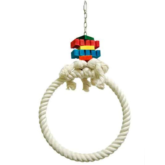 Zoo-Max Cotton Hoop Medium Parrot Swing - 962