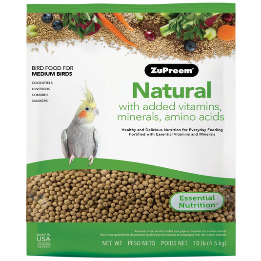 ZuPreem Natural Daily Nutrition Medium Bird Pellet