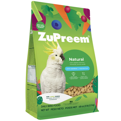 ZuPreem Natural Daily Nutrition Large Parrot Pellet