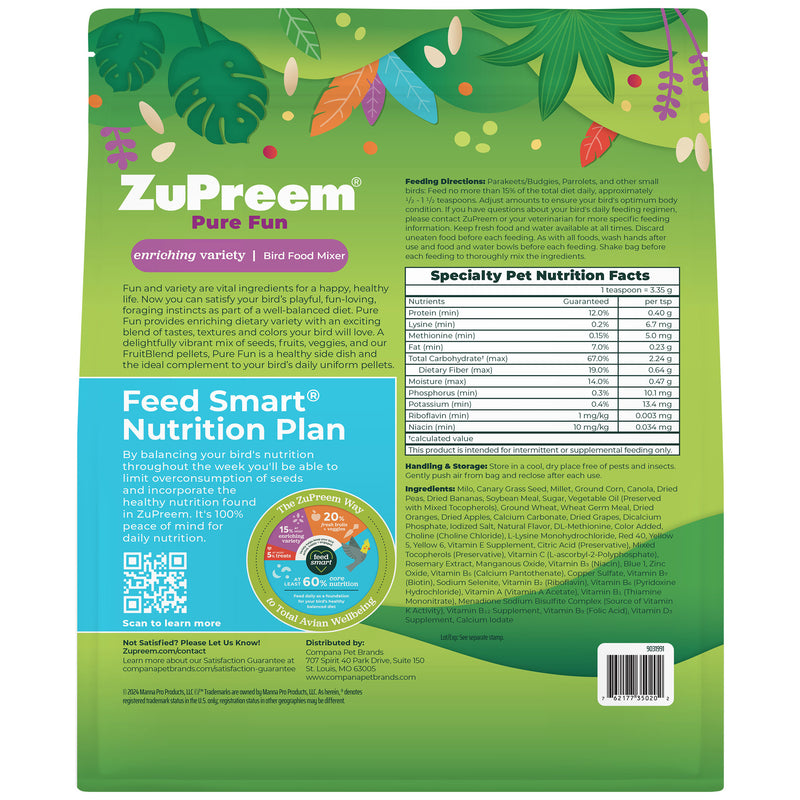 Load image into Gallery viewer, ZuPreem Pure Fun Small Bird Enrichment Diet - 2 lb
