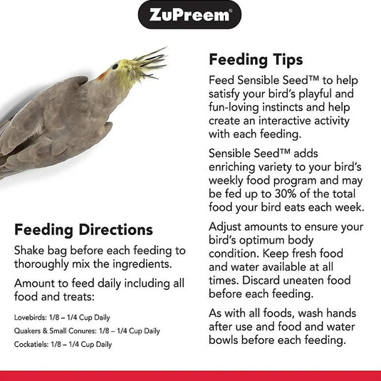 ZuPreem Sensible Seed Enrichment Mix for Medium Bird