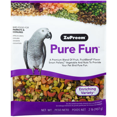 ZuPreem Pure Fun Parrots & Conure Enrichment Diet - 2 lb