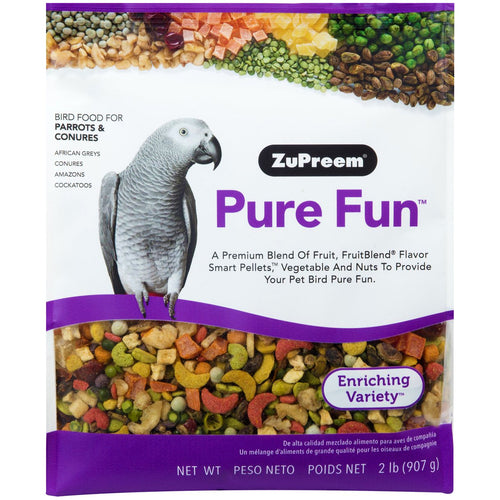 ZuPreem Pure Fun Parrots & Conure Enrichment Diet - 2 lb