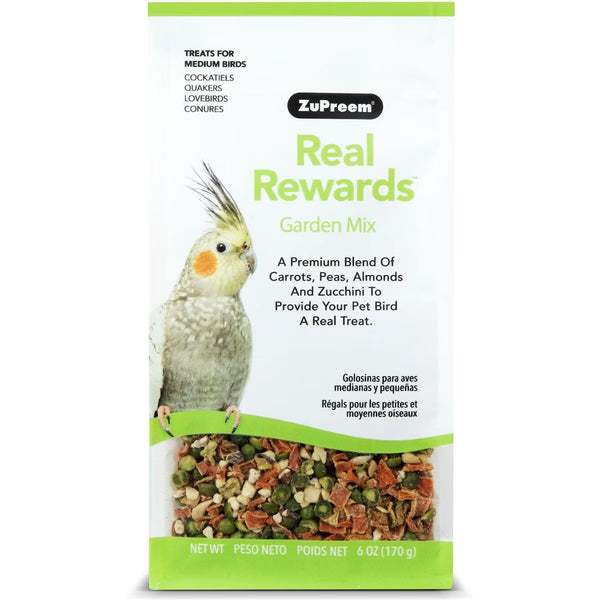 ZuPreem Real Rewards Garden Mix Medium Bird Treat - 170g (EXP: 09/24)