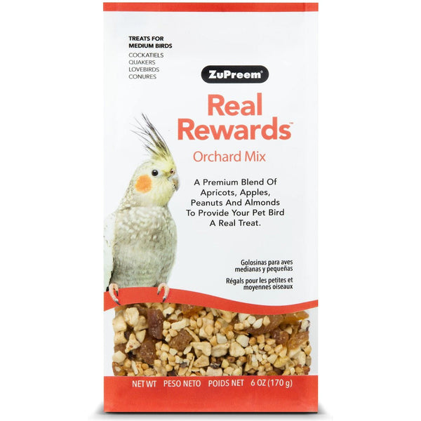 ZuPreem Real Rewards Orchard Mix Medium Bird Treat - 170g (EXP: 08/24)
