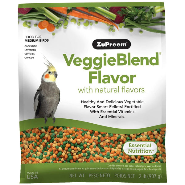 ZuPreem VeggieBlend Daily Nutrition Medium Bird Pellet