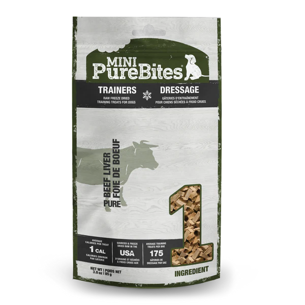 PureBites Mini Trainers Beef Liver 85g/3oz