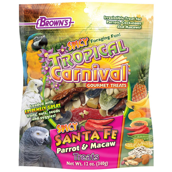 Brown's Tropical Carnival Spicy Santa Fe Parrot Treat