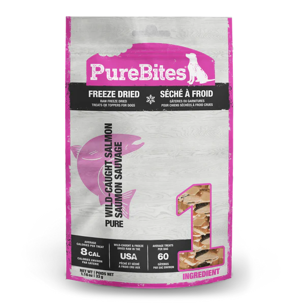 PureBites Salmon Freeze Dried Dog Treat