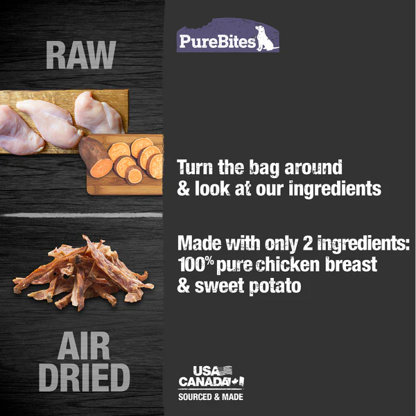 PureBites Air Dried Chicken & Sweet Potato Dog Treat

