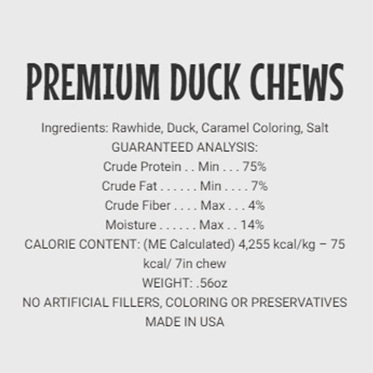 Etta Says! Crunchy Premium Duck Chew 7" x 20ct