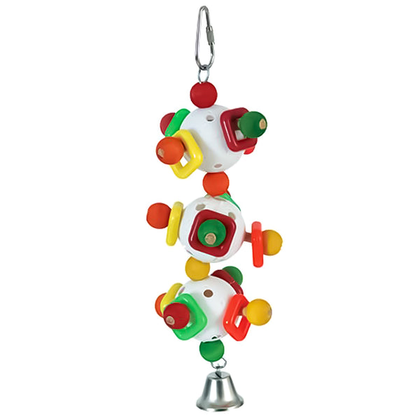 Triple Ball 3D with Bell Small Parrot Enrichment Toy