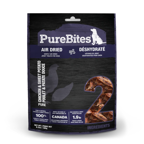 PureBites Air Dried Chicken & Sweet Potato Dog Treat