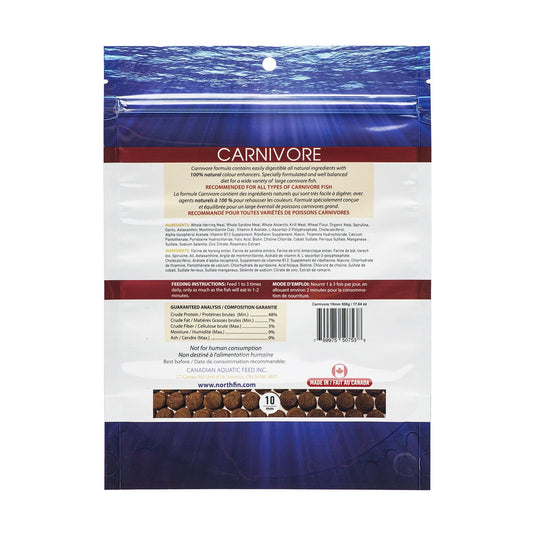 NorthFin Carnivore Formula Fish Food 10mm 🍁