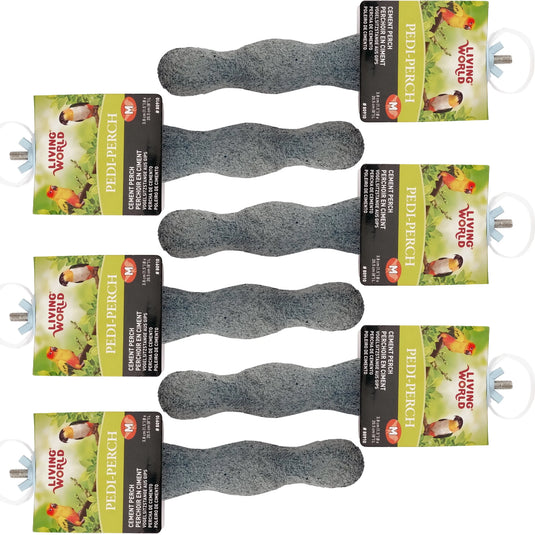 Multi-Pack - Living World Bird Nail Pedi Perch Medium 6 Pack