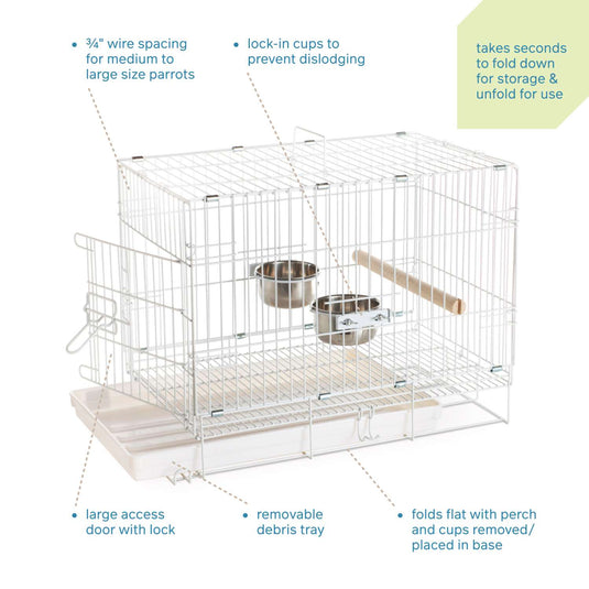 Prevue Hendryx Medium / Large Bird Travel Carrier