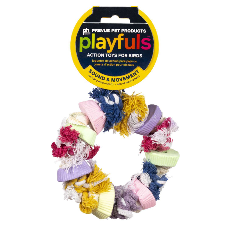 Prevue Hendryx Playfuls Cal-Sea-Yums Dollar Bird Toy - 60505
