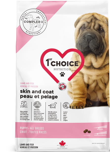 1st Choice Skin & Coat All Breed Puppy Food - Lamb & Fish Sample