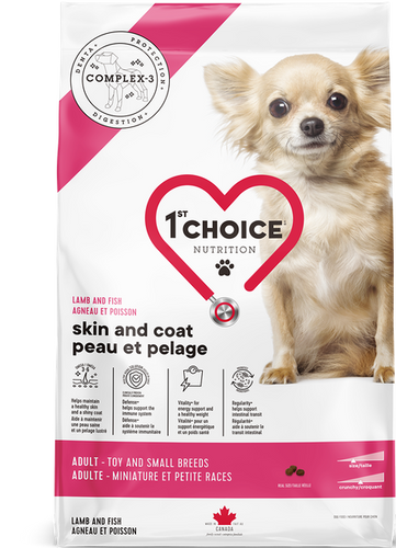 1st Choice Skin & Coat Small Breed Dog Food - Lamb & Fish Sample 🍁