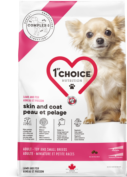 1st Choice Skin & Coat Small Breed Dog Food - Lamb & Fish Sample 🍁