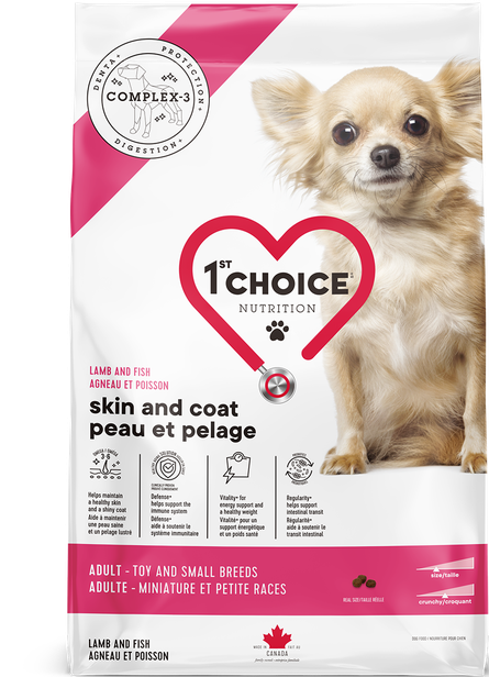 1st Choice Skin & Coat Small Breed Dog Food - Lamb & Fish Sample