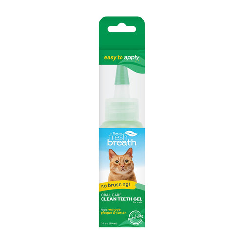 TropiClean Fresh Breath Clean Teeth Gel for Cats 2 oz