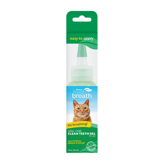 TropiClean Fresh Breath Clean Teeth Gel for Cats 2 oz