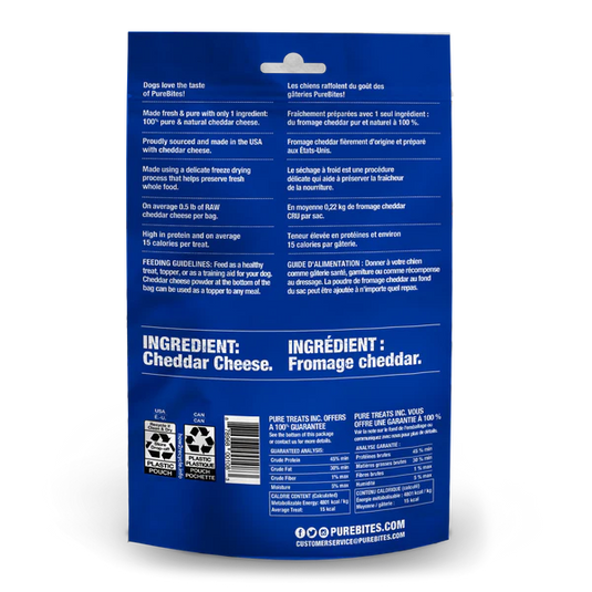 PureBites Cheddar Freeze Dried Dog Treat