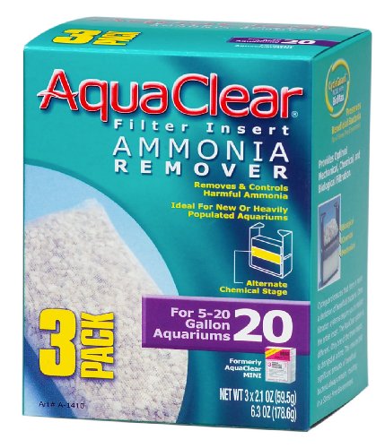 AquaClear 20 Filter Insert Ammonia Remover 3pc