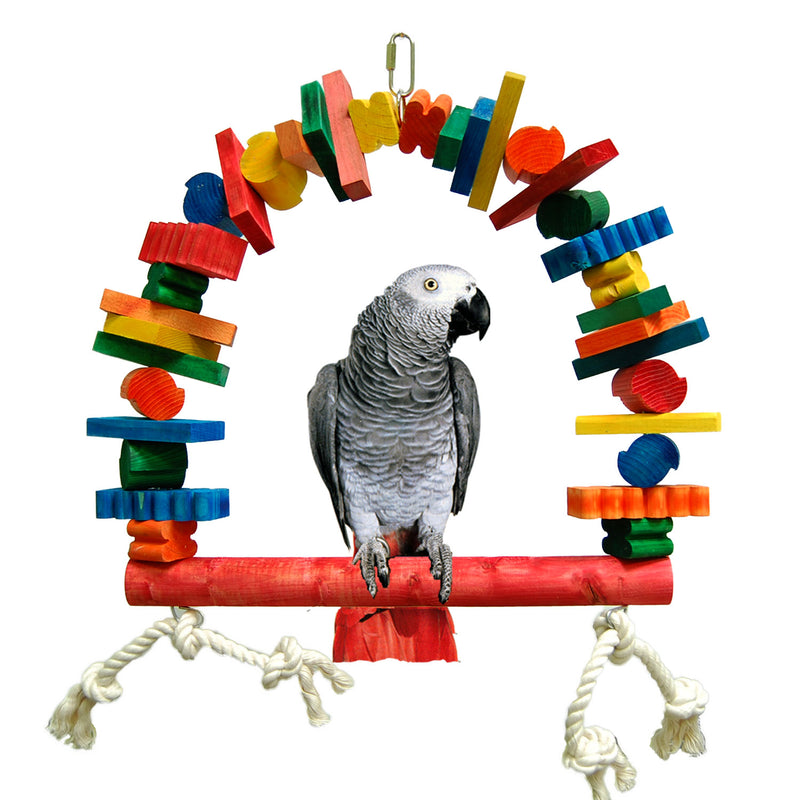 Zoo-Max Blocks Perch Bird Swing (SM-XL)