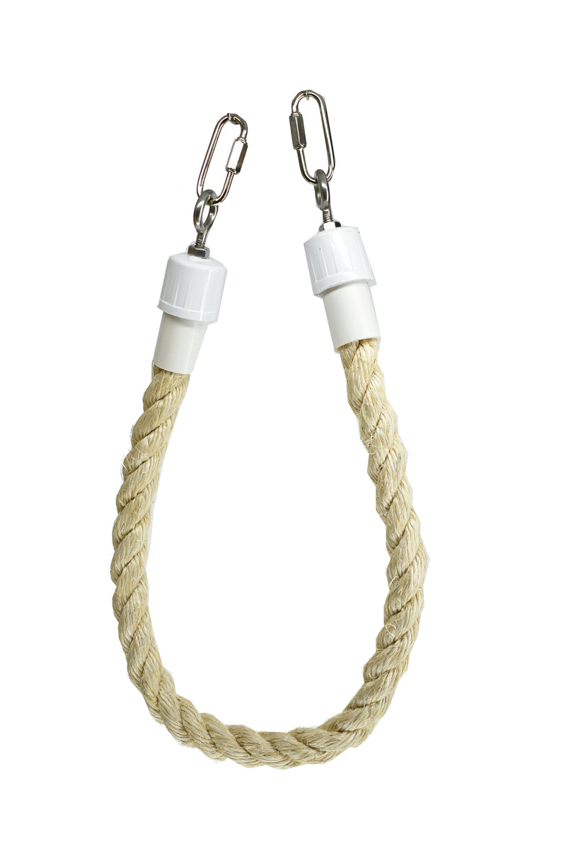 Parrot Lumber Sisal Rope Perch & Swing Small - Exotic Wings and Pet Things
