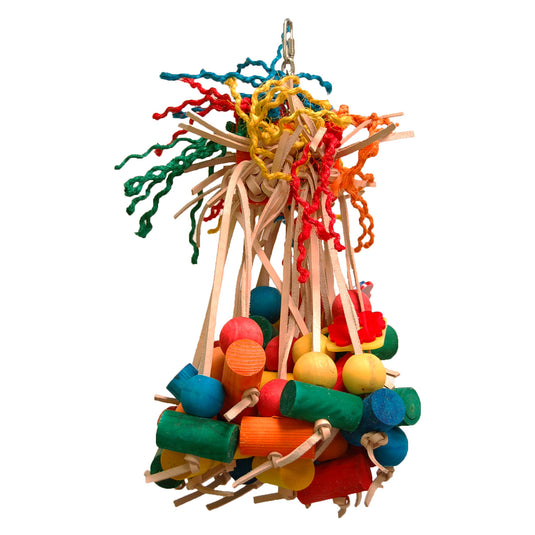 Zoo-Max Spiddy Parrot Leather Preening Toy 🍁