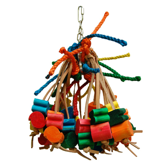 Zoo-Max Spiddy Parrot Leather Preening Toy 🍁