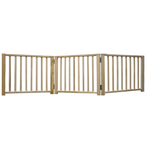 Four Paws 3-Pannel Folding Wood Gate