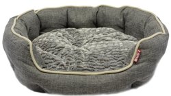Bud’z Deluxe Cuddler Dog Bed Grey