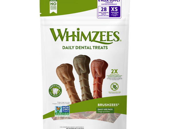 Whimzees Brushzees Daily Use Pack 7.4 oz