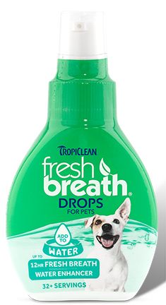 TropiClean Fresh Breath Oral Care Drops for Dogs 2oz