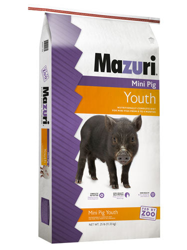 Mazuri Young Mini Pig Food 25 lbs