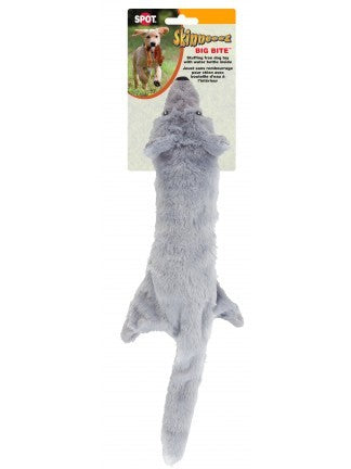 SKINNEEEZ BIG BITE WOLF / BEAR STUFFINGLESS DOG TOY - Exotic Wings and Pet Things