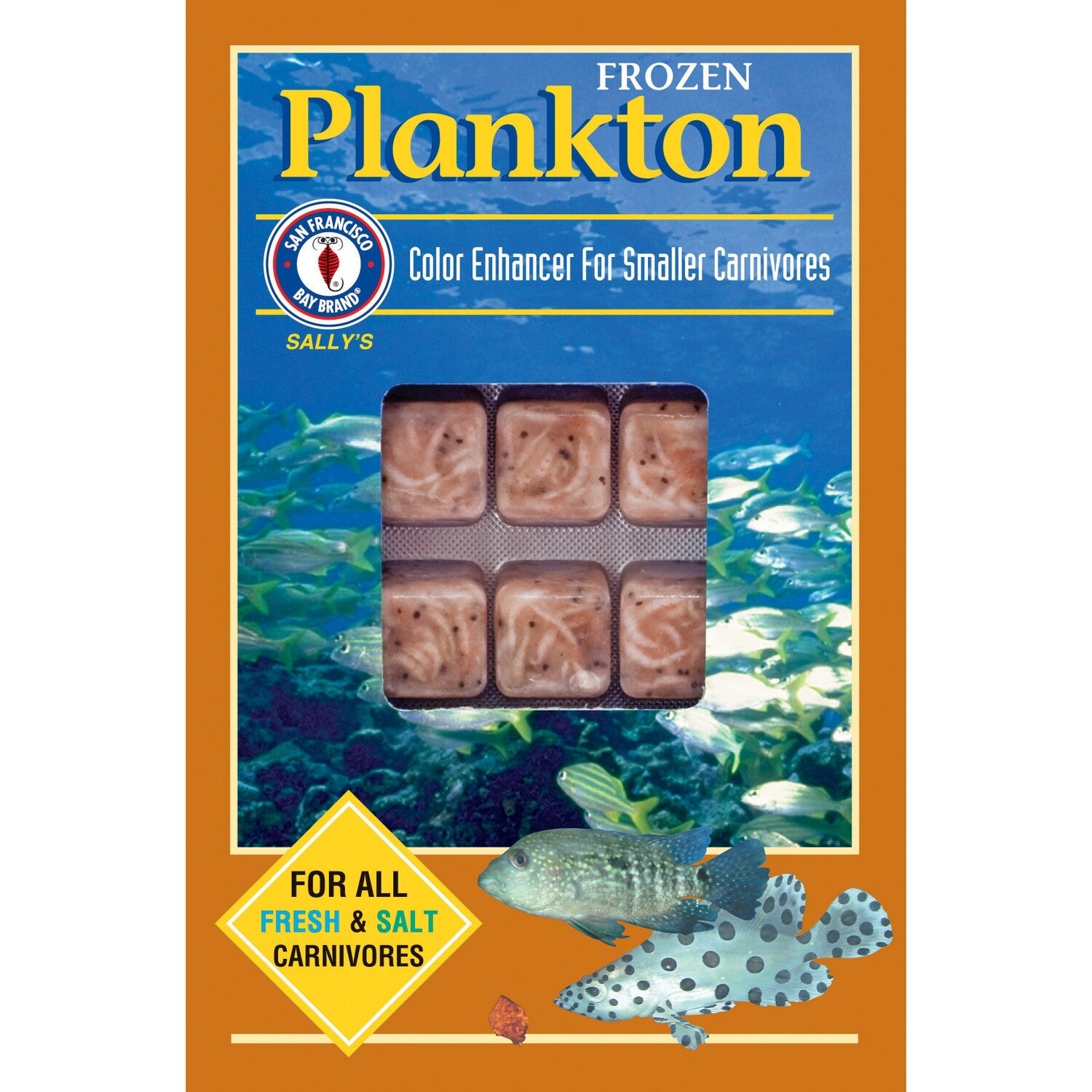 Frozen Plankton Fish Food Cubes 3.5 oz