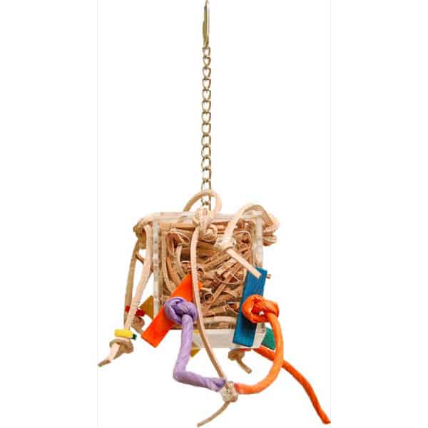 Zoo-Max Crazy Leather Foraging Box Parrot Toy (XS-SM-MD) - 276