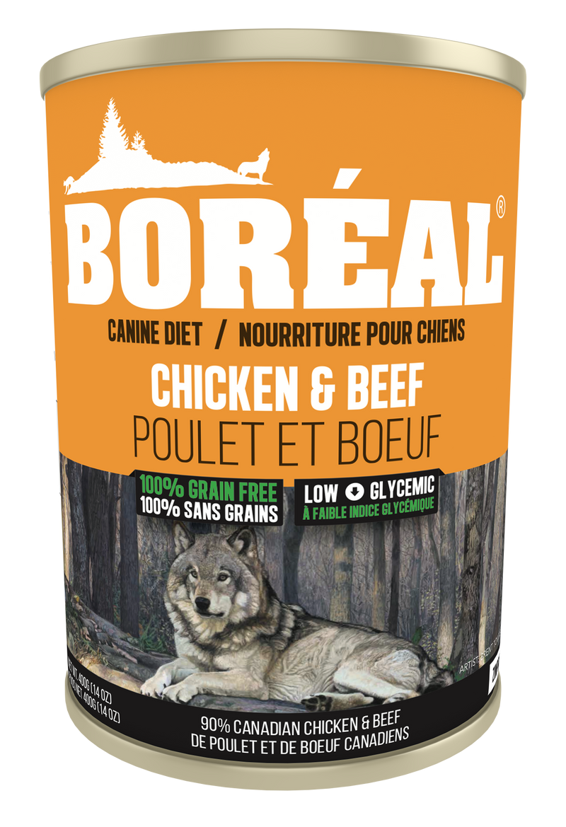BORÉAL BIG BEAR Chicken & Beef Wet Dog Food 12x690g 🍁
