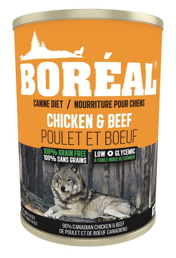 BORÉAL BIG BEAR Chicken & Beef Wet Dog Food 12x690g