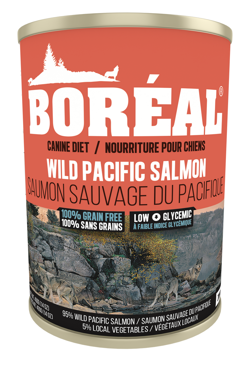 BORÉAL Big Bear Wild Pacific Salmon Wet Dog Food 12x690g 🍁
