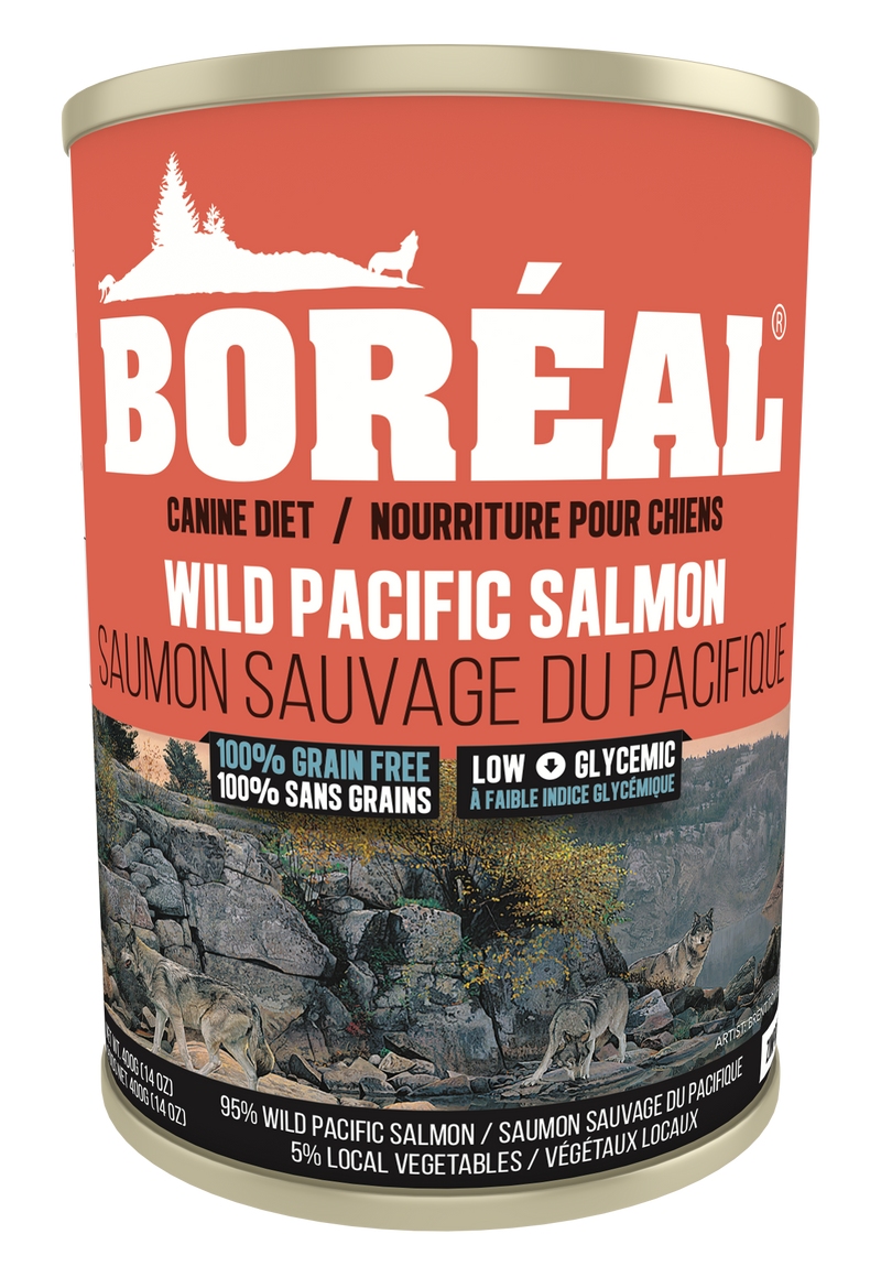 BORÉAL Big Bear Wild Pacific Salmon Wet Dog Food 12x690g