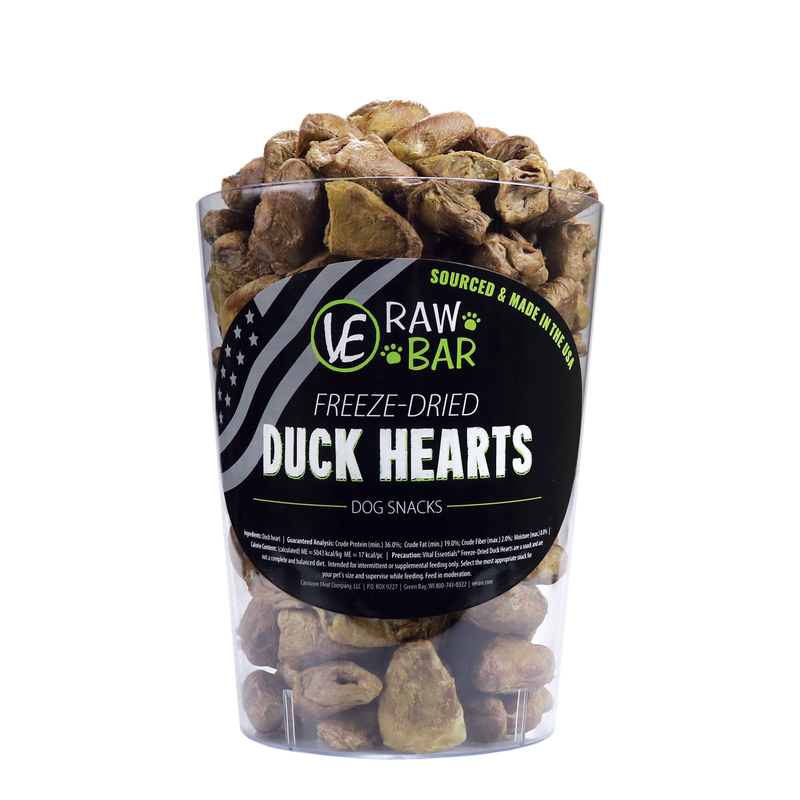 Load image into Gallery viewer, Vital Essentials RAW BAR Freeze-Dried Duck Hearts - 150 Count
