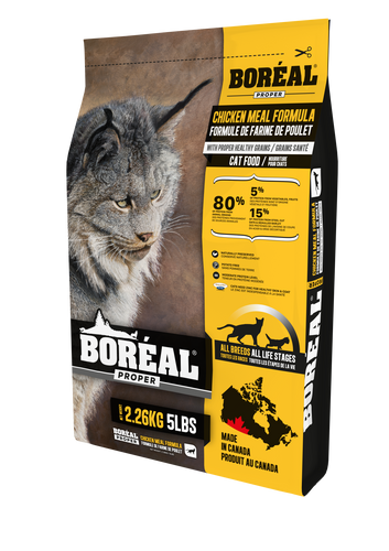 BORÉAL Proper Low Carb Grains Cat Food Chicken 🍁