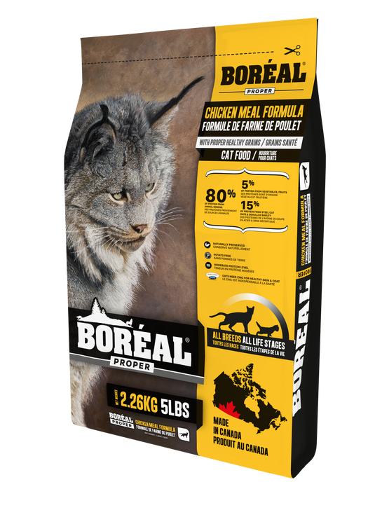 BORÉAL Proper Low Carb Grains Cat Food Chicken 🍁