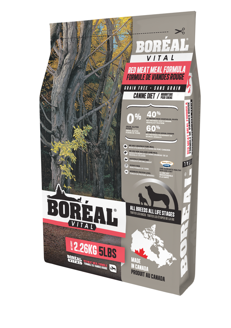BORÉAL Vital Grain Free Dog Food - Red Meat 🍁
