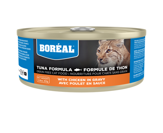 BORÉAL Red Tuna & Chicken in Gravy Wet Cat Food 🍁